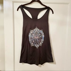 Graphic Floral Geometric Flowy Racerback Tank - NWOT